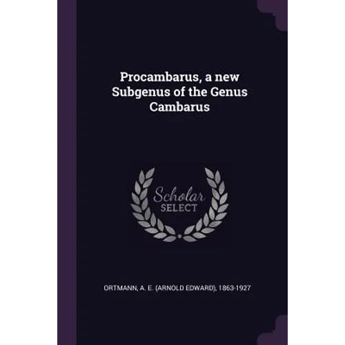 Procambarus, a new Subgenus of the Genus Cambarus