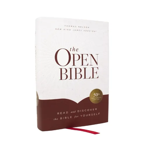The Open Bible: Read and Discover the Bible for Yourself (Nkjv, Hardcover, Red Letter, Comfort Print)