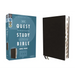Niv, Quest Study Bible, Large Print, Bonded Leather, Black, Thumb Indexed, Comfort Print: The Only Q and A Study Bible