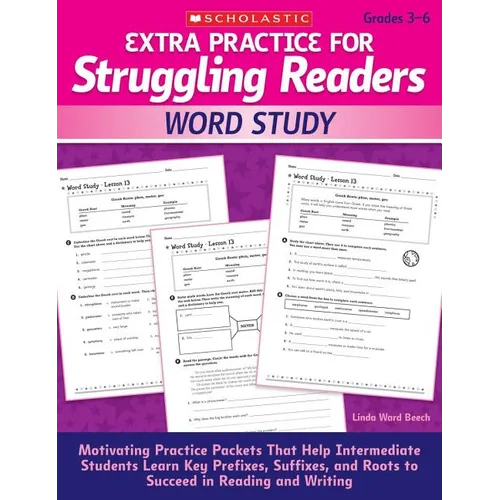 Extra Practice for Struggling Readers: Word Study