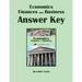 Economics, Finances, & Business Answer Key