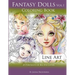 Fantasy Dolls Vol.1 Coloring Book Line Art: 25 Portraits of Big Eye Cuties