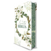 Biblia Rvr 1960 Letra Grande Tamaño Manual, Tapa Dura Con Flores Blancas Y Cantos Pintados / Spanish Bible Rvr 1960 Handy Size White Flowers Sprayed E