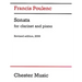 Sonata for Clarinet and Piano: Revised Edition, 2006