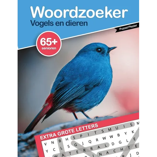 Woordzoeker Vogels En Dieren: Extra Grote Letters Voor Senioren