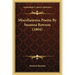Miscellaneous Poems By Susanna Rowson (1804)