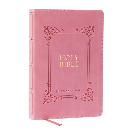 KJV Holy Bible: Large Print with 53,000 Center-Column Cross References, Pink Leathersoft, Red Letter, Comfort Print (Thumb Indexed): King James Versio