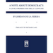 A Note about Democracy: A Civics Primer for the 21st Century