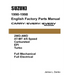 Suzuki Carry & Every 1990-1998 English Factory Parts Catalogue