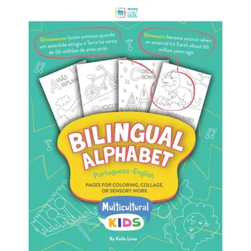 Bilingual Alphabet: Pages for Coloring, Collage, or Sensory Work
