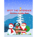 Spot The Difference Christmas Activity Book: A Fun Christmas Edition Activity Book And A Great Gift Idea For Both Boys And Girls With An Amusing Spot