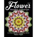 Flower Mandalas at Midnight Vol.2: Black pages Adult coloring books Design Art Color Therapy