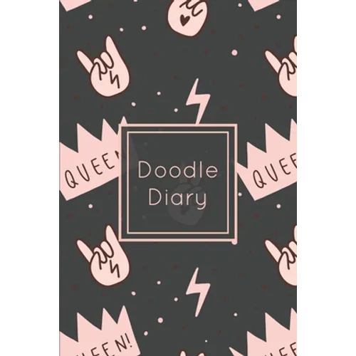 Doodle Diary: Writing Prompts & Blank Lined Drawing Pages, Girls Gift, Notebook, Journal, Book