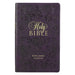 KJV Bible Giant Print Standard-Size (Faux Leather, Purple Floral)