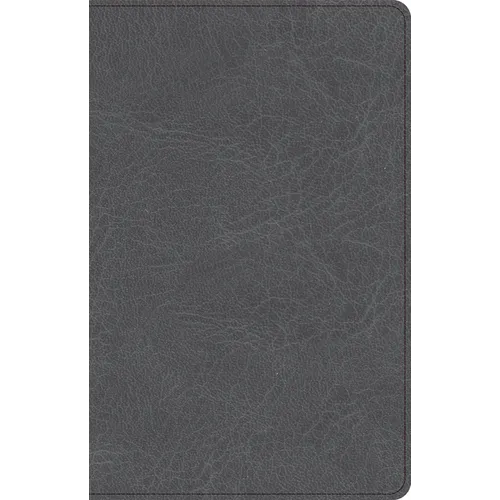CSB Thinline Bible, Charcoal Leathertouch