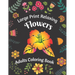 Large Print Relaxing Flowers Adults Coloring Book