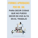 Formas aprobadas por RR. HH. para decir cosas que no puedo decir en voz alta en el trabajo