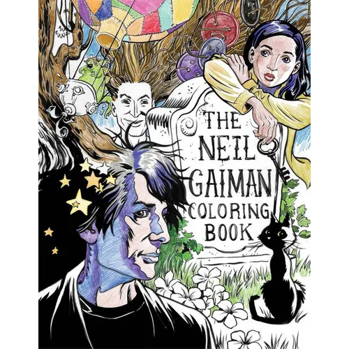 The Neil Gaiman Coloring Book: Coloring Book for Adults and Kids to Share