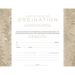Certificate of Ordination for Deacon - Flat Opaque (Package of 6)