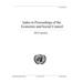 Index to Proceedings of the Economic and Social Council 2015