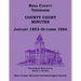 Rhea County, Tennessee County Court Minutes, January 1853-October 1866