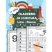 cuaderno de escritura Letras - Números: Aprender a trazar letras minúsculas y mayúsculas del alfabeto Aprendizaje progresivo para escribir en casa a p