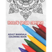 Follow Your Crayon: Adult Mandala Coloring Book: 50 Beautiful & Mystical Mandala Coloring Pages for fun, relaxation, stress relief and meditation - su