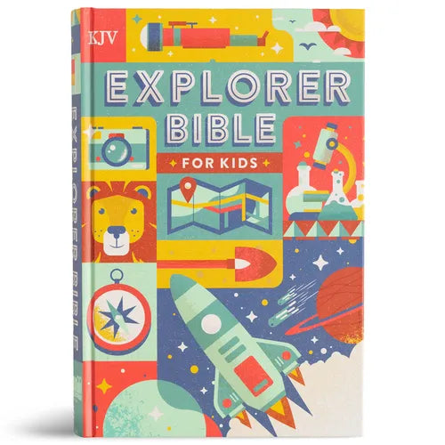 KJV Explorer Bible for Kids, Hardcover: Placing God's Word in the Middle of God's World
