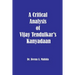 A Critical Analysis of Vijay Tendulkar's Kanyadaan