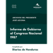 Informe de Gobierno al Congreso Nacional 1987: Archivos del presidente José Azcona
