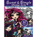 Sweet & Simple Whimsy Girls: Mermaids and More to Color
