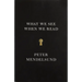 What We See When We Read