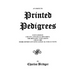 Index to Printed Pedigrees